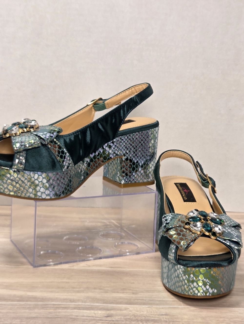 Geriger Gegallel Chunky Mermaid Heel Size 37 (6.5US)